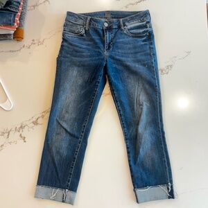 KUT from the Kloth Boyfriend Mid-rise Crop Jeans